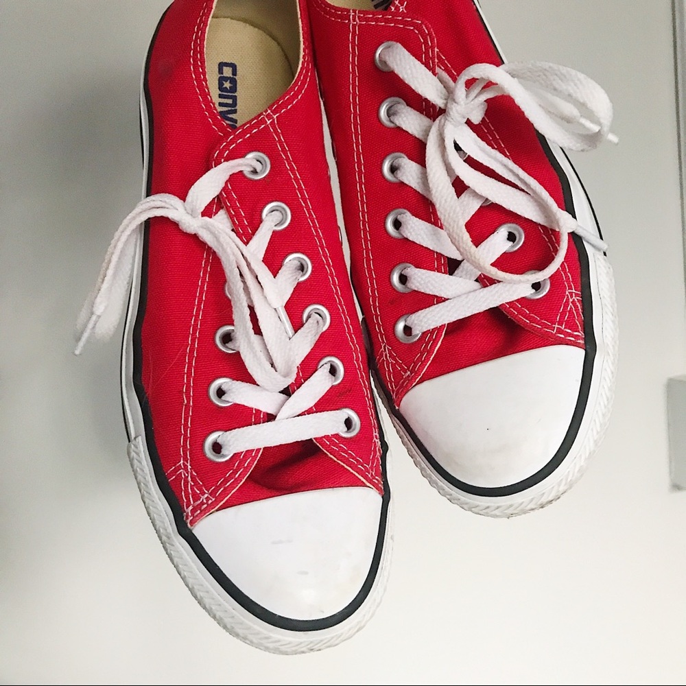 Red Low Rise Chucks